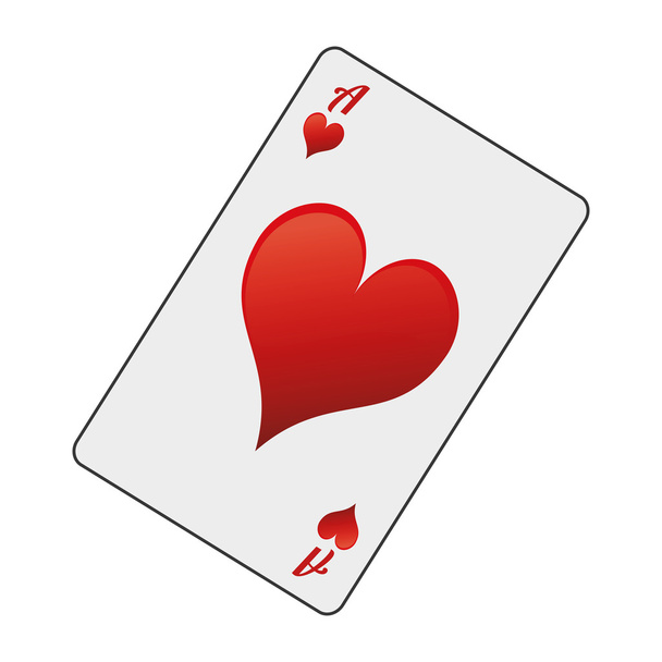 hearts card icon - Διάνυσμα, εικόνα