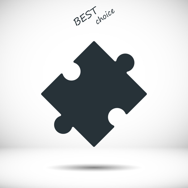 puzzle flat icon - Vector, afbeelding