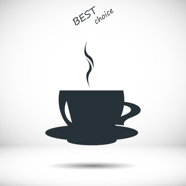 coffee flat icon - Διάνυσμα, εικόνα