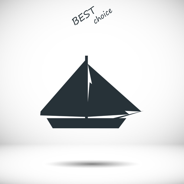 sail boat icon - Διάνυσμα, εικόνα