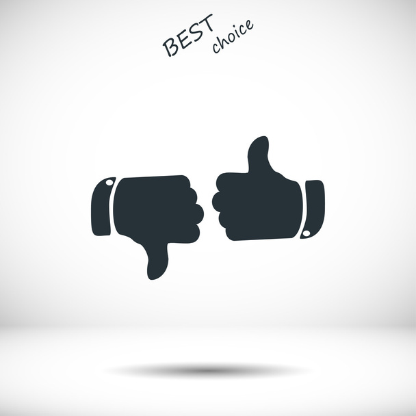 thumb up and down icons - Vecteur, image