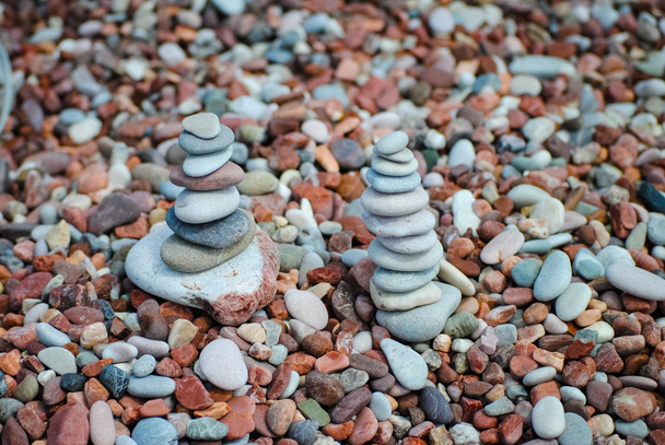 Iemand een verschillende gekleurde steen gebouwd - Foto, afbeelding