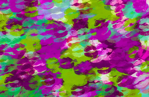 purple green and blue kisses lipstick abstract background - Foto, Bild