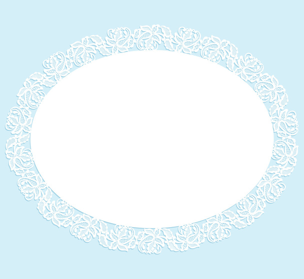 White lace napkin - Vector, Imagen