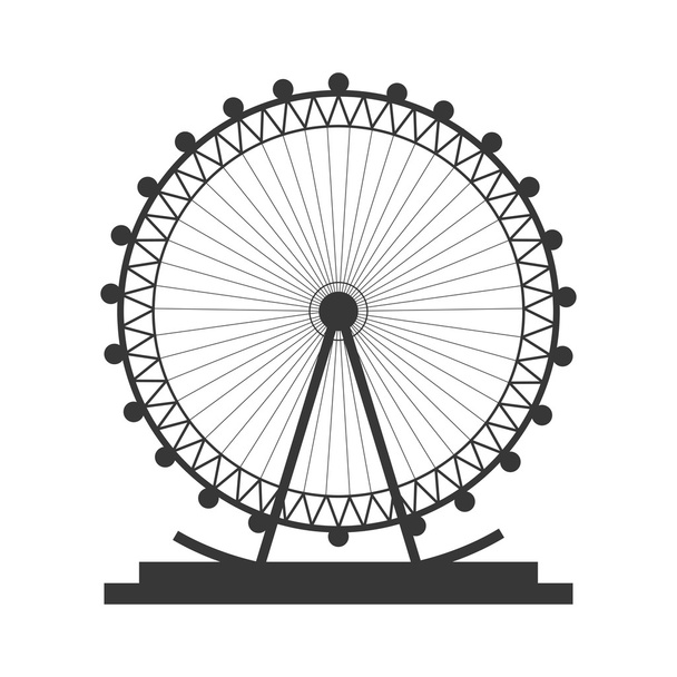 ferris wheel icon - Vector, Image