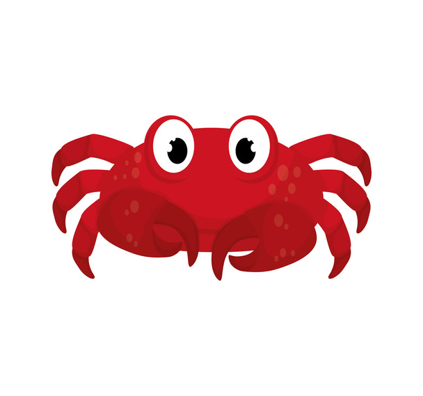 crabe vie marine animal icône. Graphique vectoriel
 - Vecteur, image