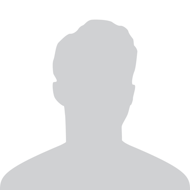 男性のデフォルトのプレースホルダアバタープロファイルグレーの画像は、あなたのデザインのために白い背景に分離されています。ベクトルイラスト - ベクター画像