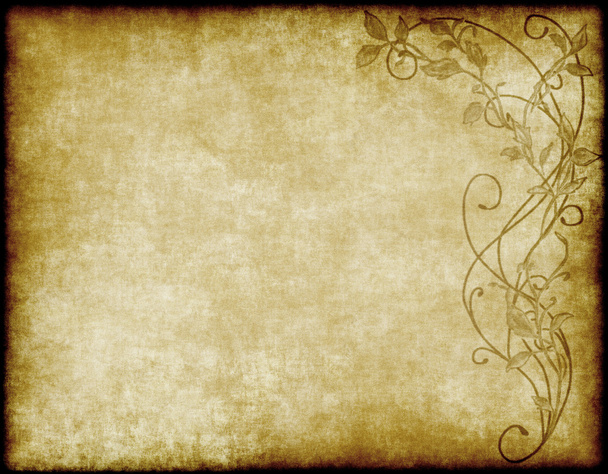 Floral paper or parchment - Фото, изображение