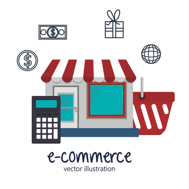 elektronický obchod marketing ikona - Vektor, obrázek