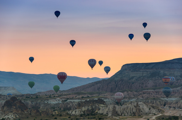 Hot Air Balloons over Cappadocia - Valokuva, kuva