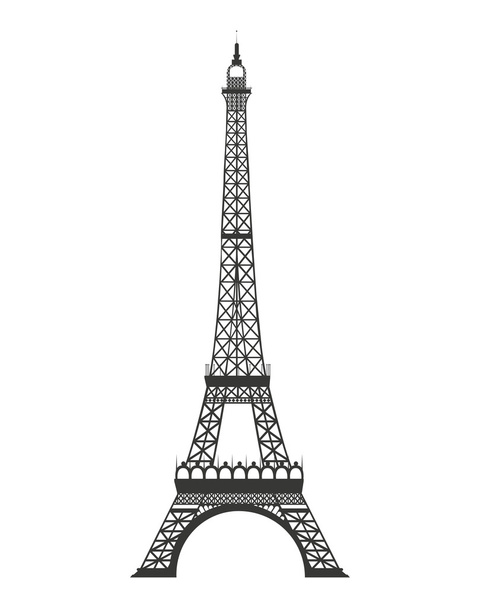 tower eiffel isolated icon - Vector, Image
