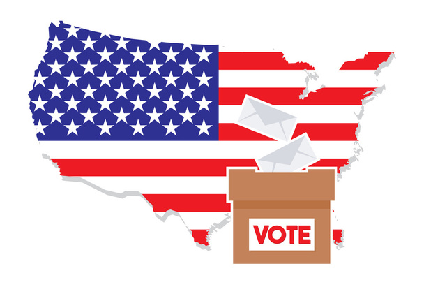 Spojené státy americké volby - Vektor, obrázek