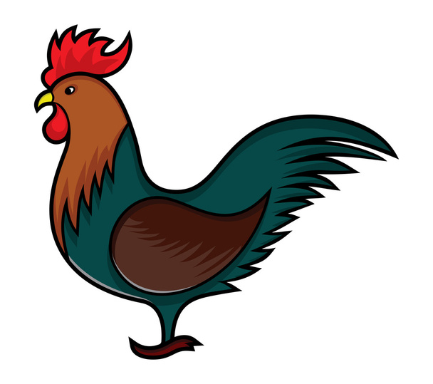 Rooster vector illustration - Vector, Image