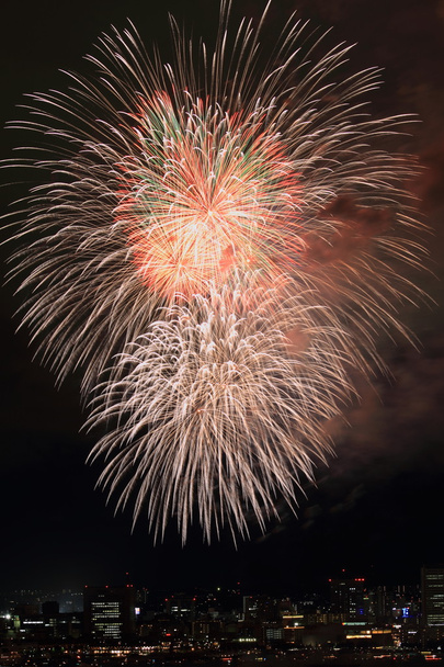 Fireworks, Yokohama, Kanagawa, Japonya - Fotoğraf, Görsel