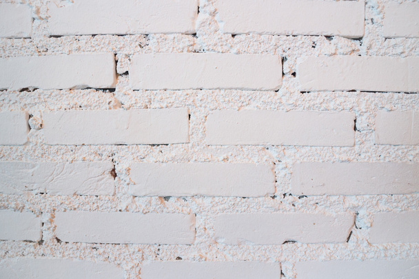 Old brick wall white color cover  - Photo, Image