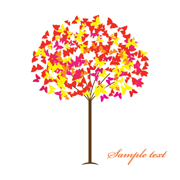 Tree background - Vector, Image