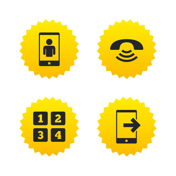 Phone icons. Call center  - ベクター画像