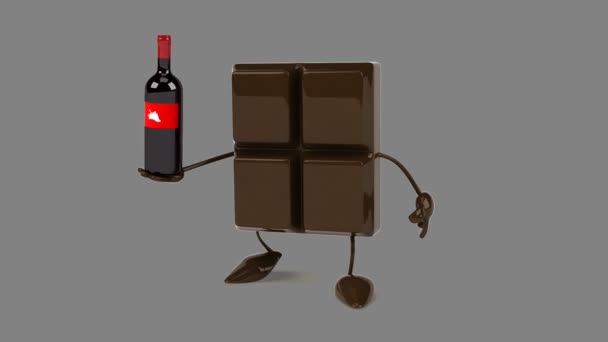 Chocolate holding wine  - Imágenes, Vídeo