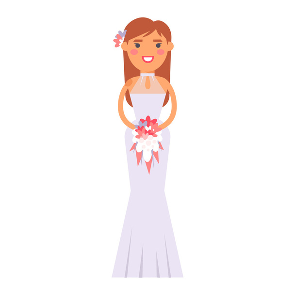 Svatební nevěsta dívka znamení vektor - Vektor, obrázek