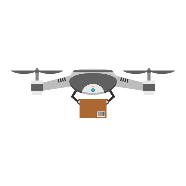 Drone quadcopter vecteur isolé
 - Vecteur, image