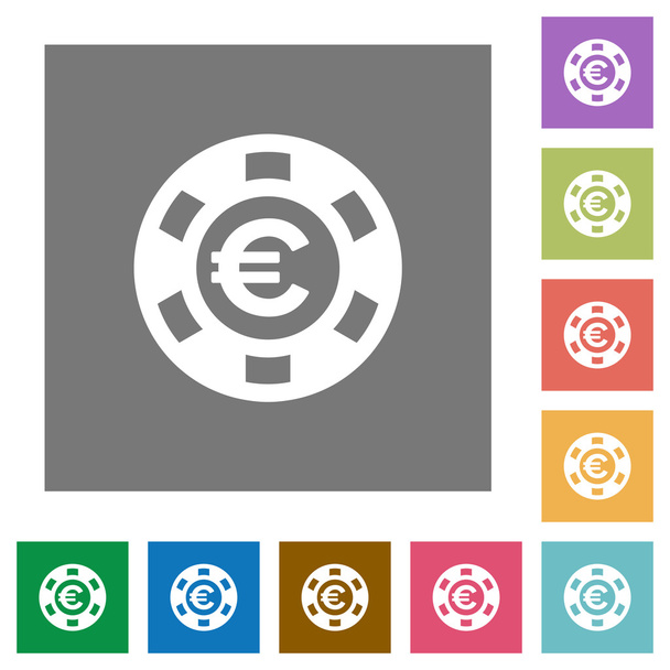 Евро казино квадратные иконки
 - Вектор,изображение