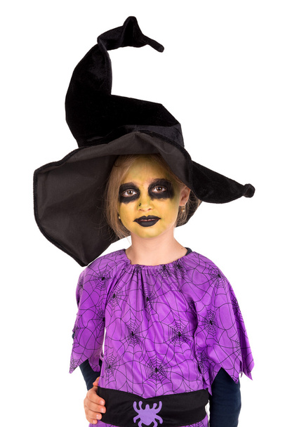 Young girl witch on Halloween - Φωτογραφία, εικόνα
