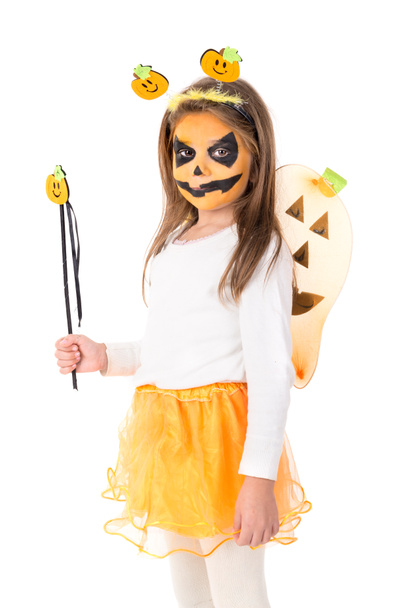 Meisje in Halloween kostuum - Foto, afbeelding