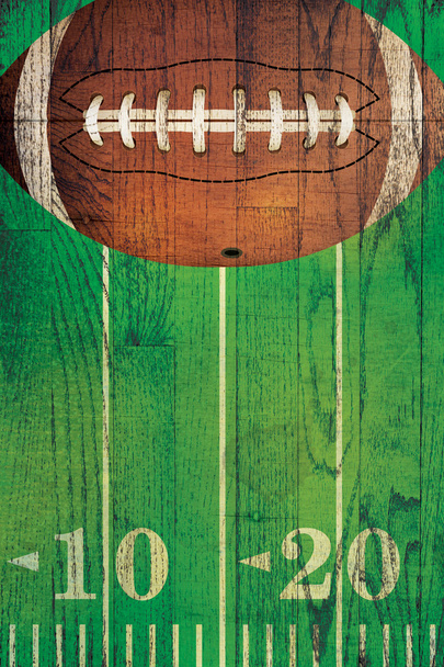 Вінтажний американський футбольний м'яч поле фон
 - Фото, зображення
