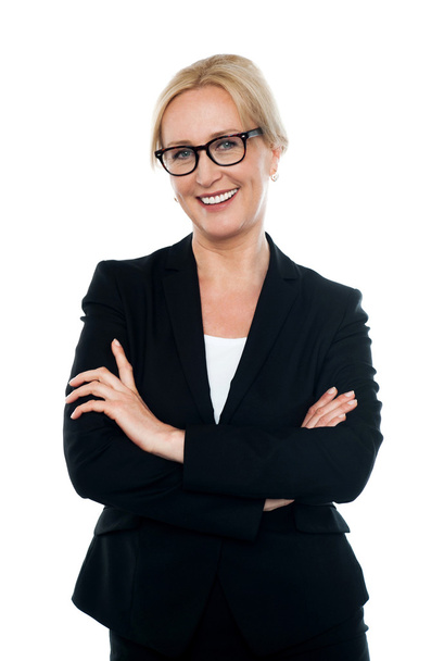 Confident female executive wearing eyeglasses - Фото, зображення