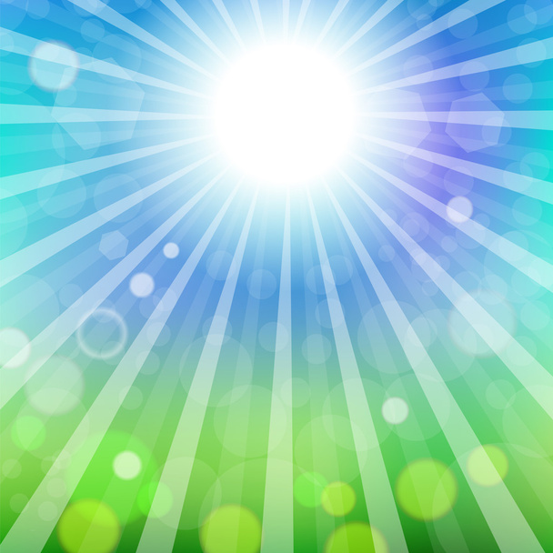 abstrakter Sonnenhintergrund - Vektor, Bild