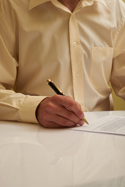signing of the document husband - Photo, Image