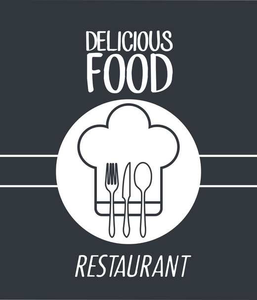 ícone de capa de restaurante menu
 - Vetor, Imagem