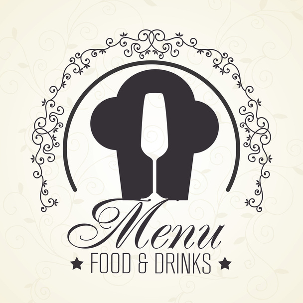 ícone de capa de restaurante menu
 - Vetor, Imagem
