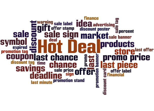 Hot Deal, word cloud concept 8 - Photo, Image