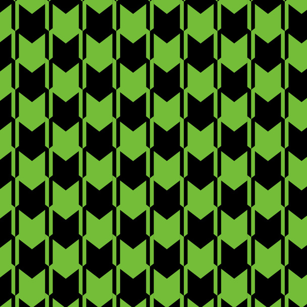 Groen en zwart onzichtbare Coubes. Op-Art, optische kunst. Visuele kunst van optische illusie. Vector illustratie. - Vector, afbeelding