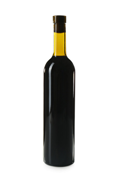Bottle of red wine isolated on white - Foto, Imagem