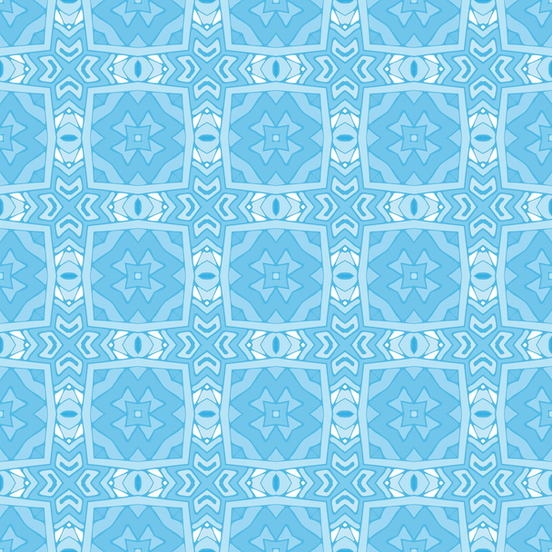 blue geometric seamless tiled  pattern - Вектор, зображення