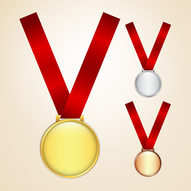 conjunto de medalhas
 - Vetor, Imagem