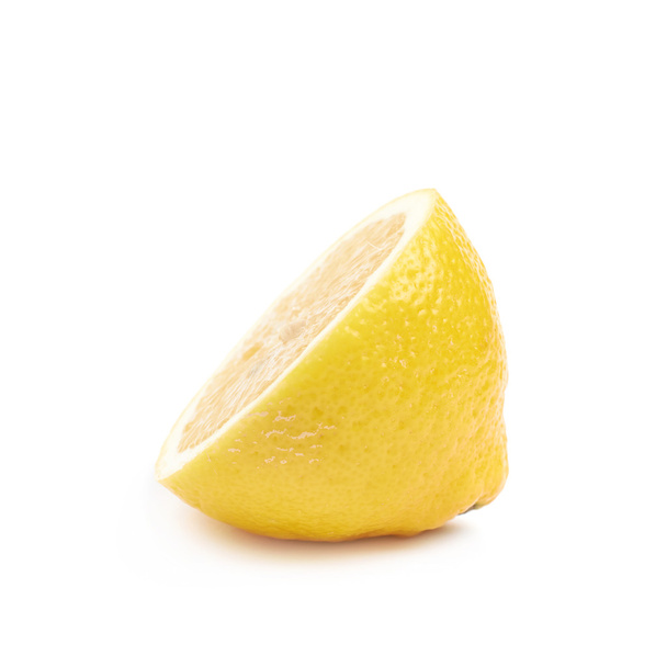 Half of a lemon fruit isolated - Fotó, kép
