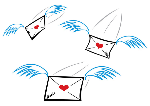 Cartas de amor
 - Vetor, Imagem