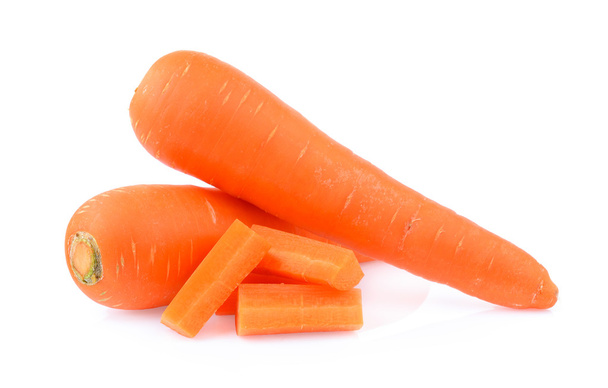 Zanahoria aislada sobre fondo blanco - Foto, Imagen
