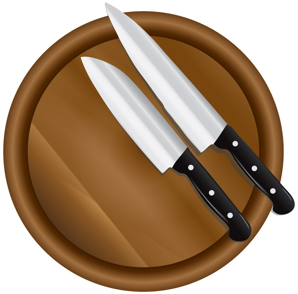 Два кухонних ножів
 - Вектор, зображення