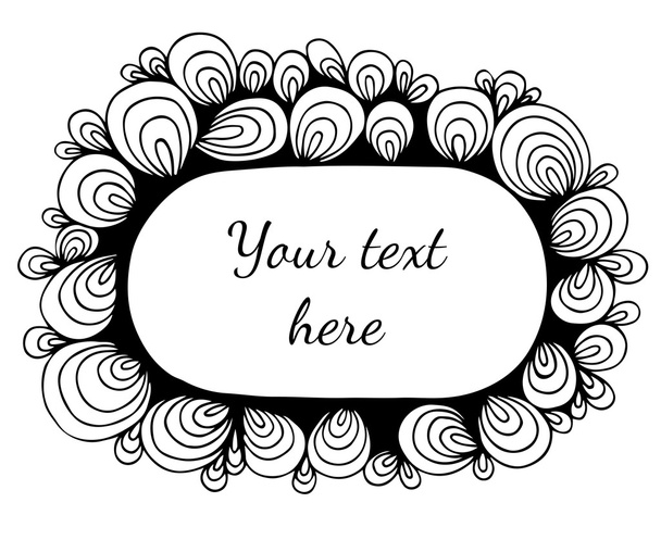 Abstract ornate frame with place for text - Vector, Image