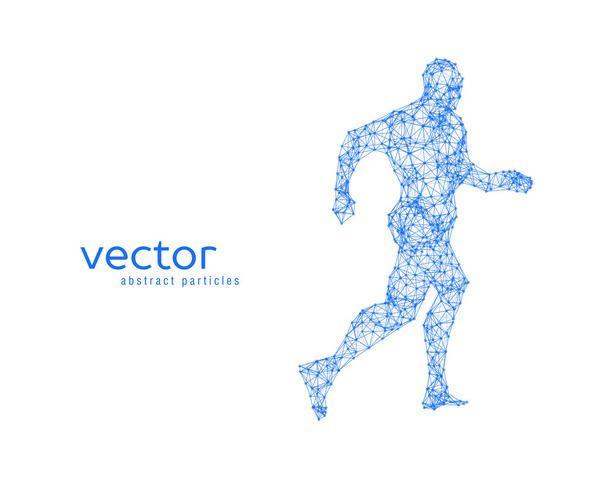 Vector illustration of running man. - Vecteur, image