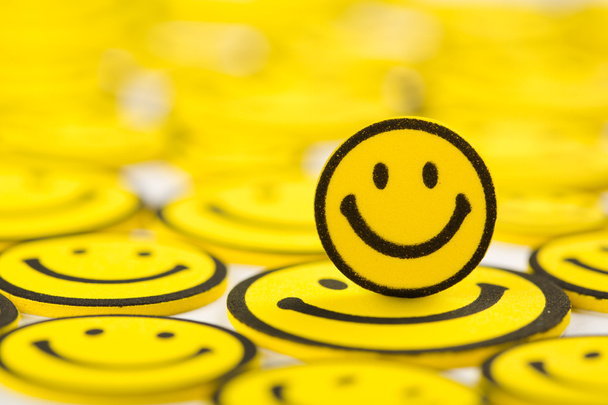 Yellow smiley magnet - Photo, Image