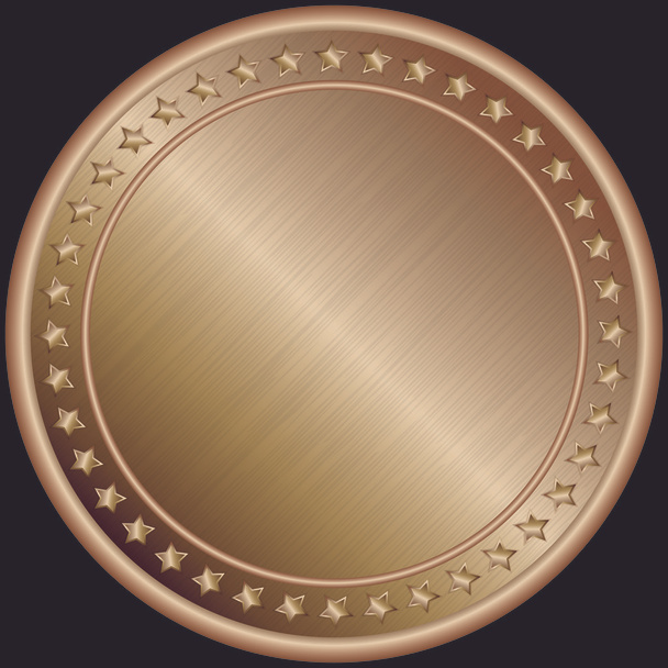 Bronze medal, vector illustration - Vector, Image