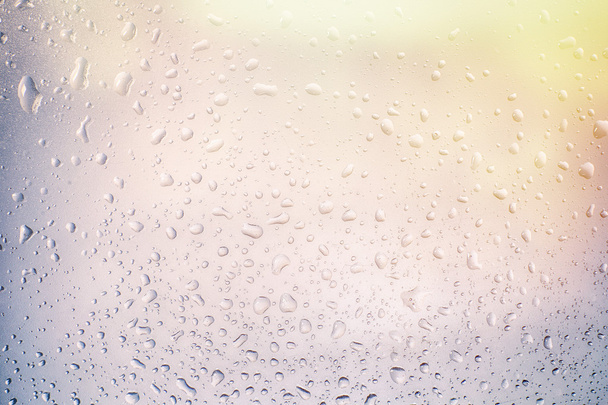 Drops of rain on the window. water rain drops on glass window - Photo, Image