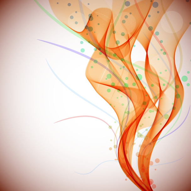 Abstract red smoke flow. - Vector, Image