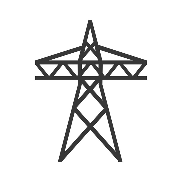 σχεδιασμός πύργου ηλεκτρικής ενέργειας - Διάνυσμα, εικόνα
