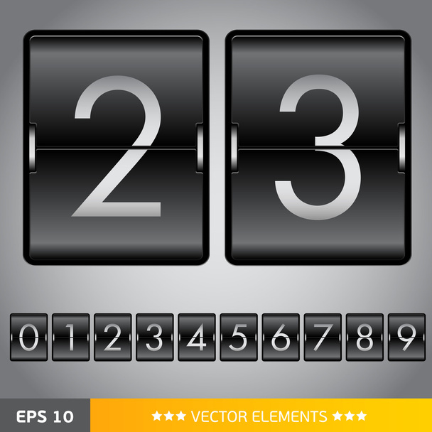 Counting device for web design - Vector, Image